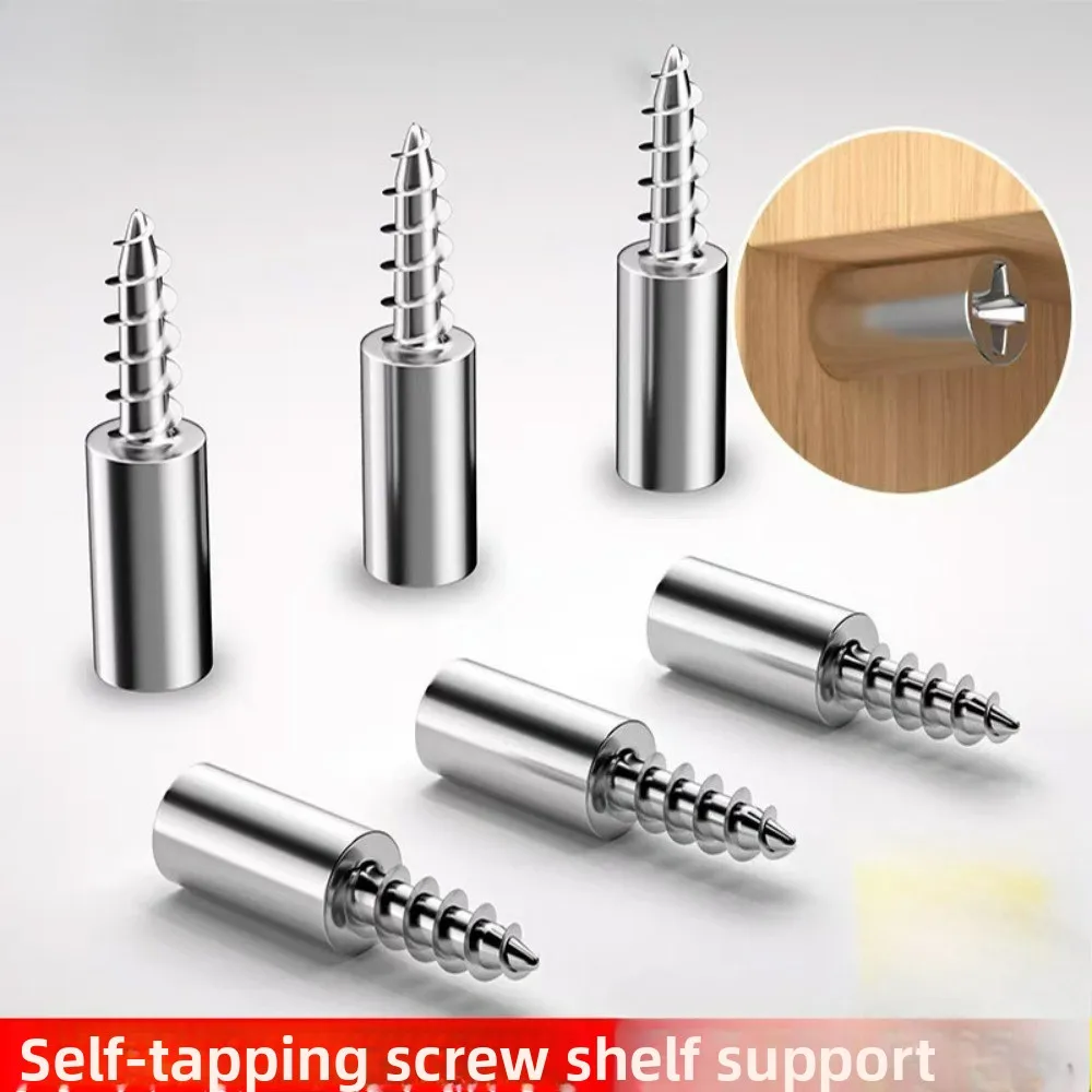 Tornillos autorroscantes y soportes para estantes fijos bricolaje