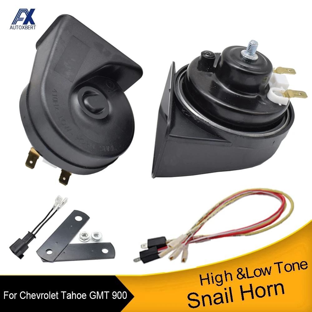 Bocina de caracol de tono alto y bajo, resistente al agua, 125db, para Chevrolet Tahoe Suburban GMT900 2007 2008 2009 2010 2011 2012 2013 2014