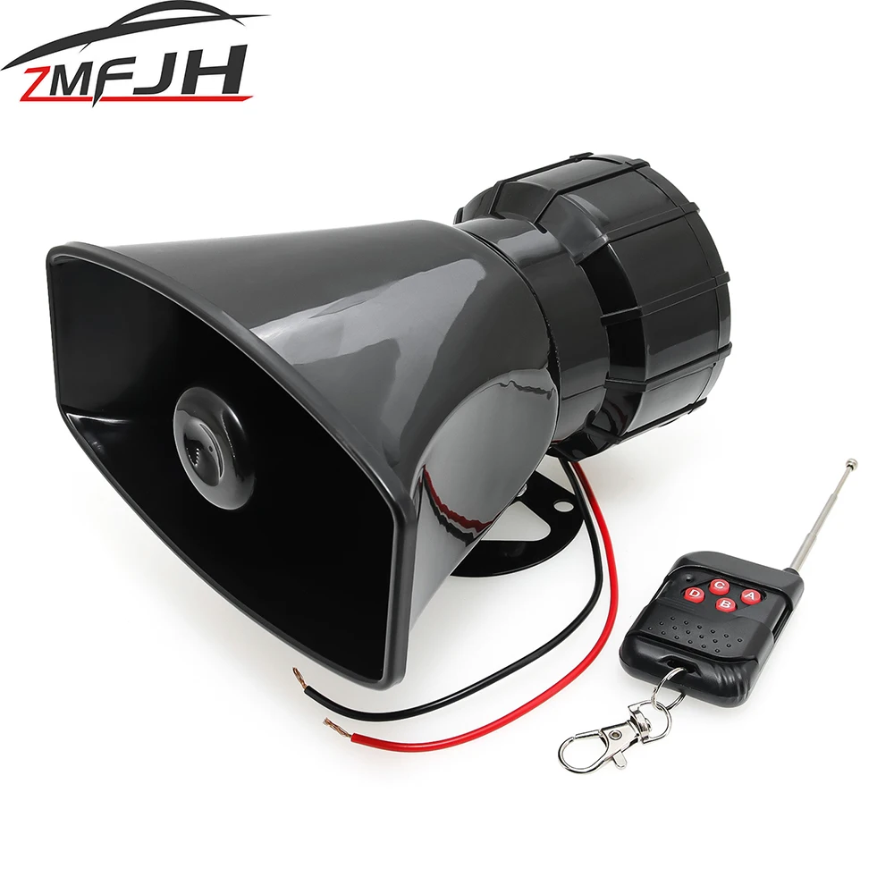 Bocina de coche con 7 sonidos y sirena – 12V para coche y camión