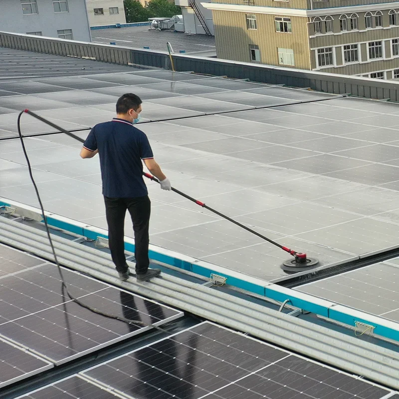 Limpiador de paneles solares telescópico de fibra de carbono - imagen 2