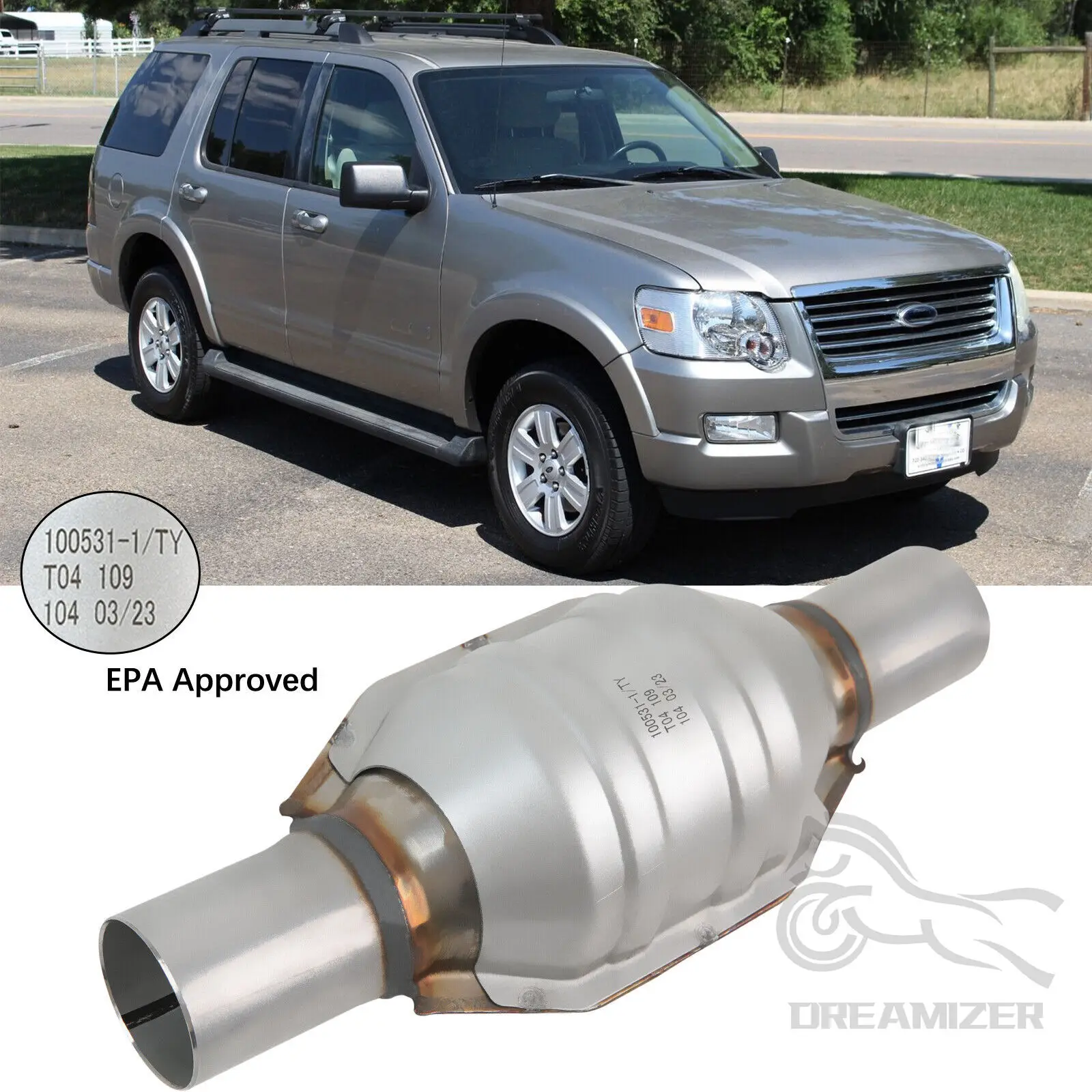 Catalizador de alto flujo 400 celdas para Ford Explorer 4.0 V6