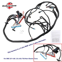 Arnés de cableado LS1 DBC para V8 4.8, 5.3 y 6.0 con T56