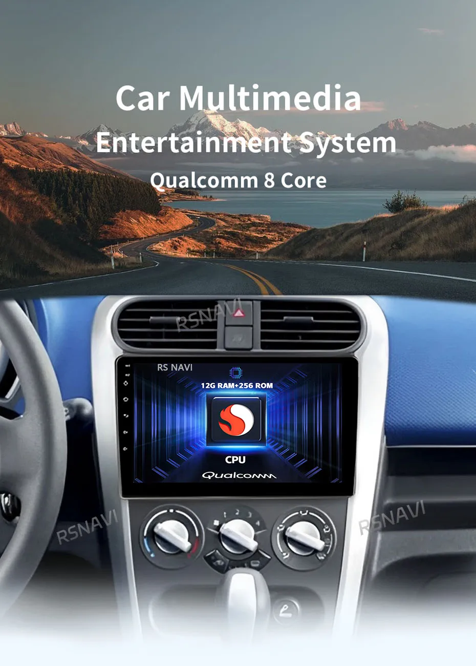 Radio de coche RSNAVI con conectividad Bluetooth y CarPlay