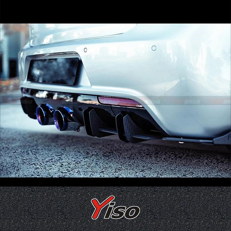 Difusor trasero fibra carbono FLUX para Golf 6 GTI R20