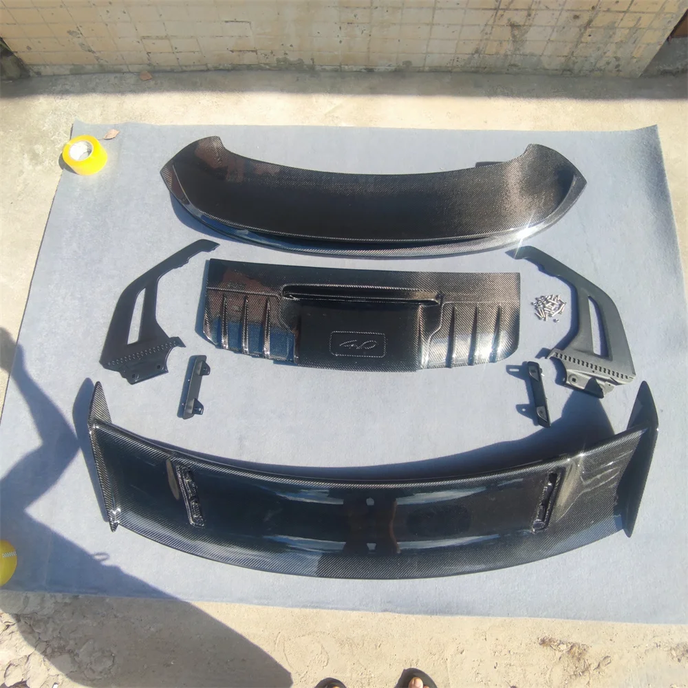 Alerón trasero fibra de carbono GT3 para Porsche 911 992 Carrera - imagen 5