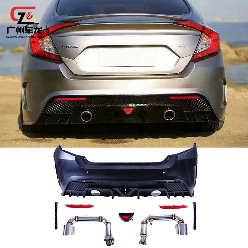 Parachoques delantero y trasero ABS MS Honda Civic 10ª gen. 2016-2020 - imagen 3
