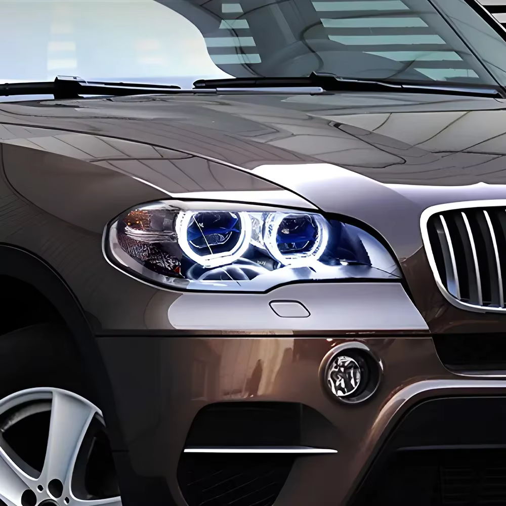 Faros LED BMW X5 E70 30i 35i 40i 2007-2013 con lente proyector y DRL - imagen 3