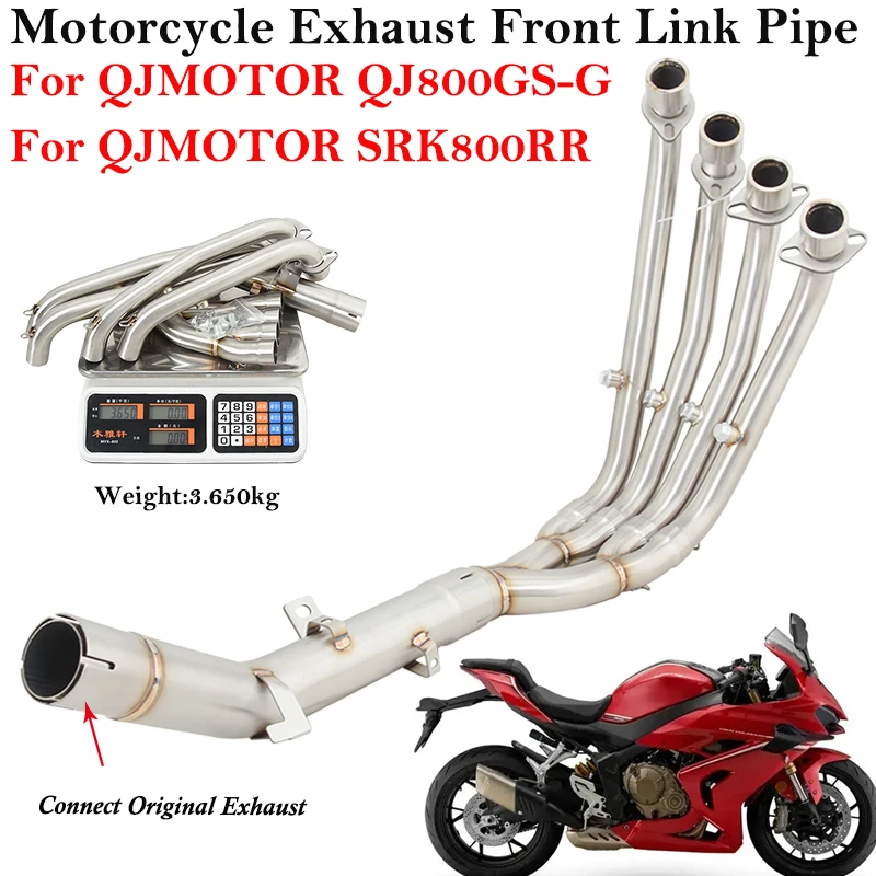 Tubo de enlace frontal para escape – QJMOTOR QJ800GS-G SRK800RR 2023-2024