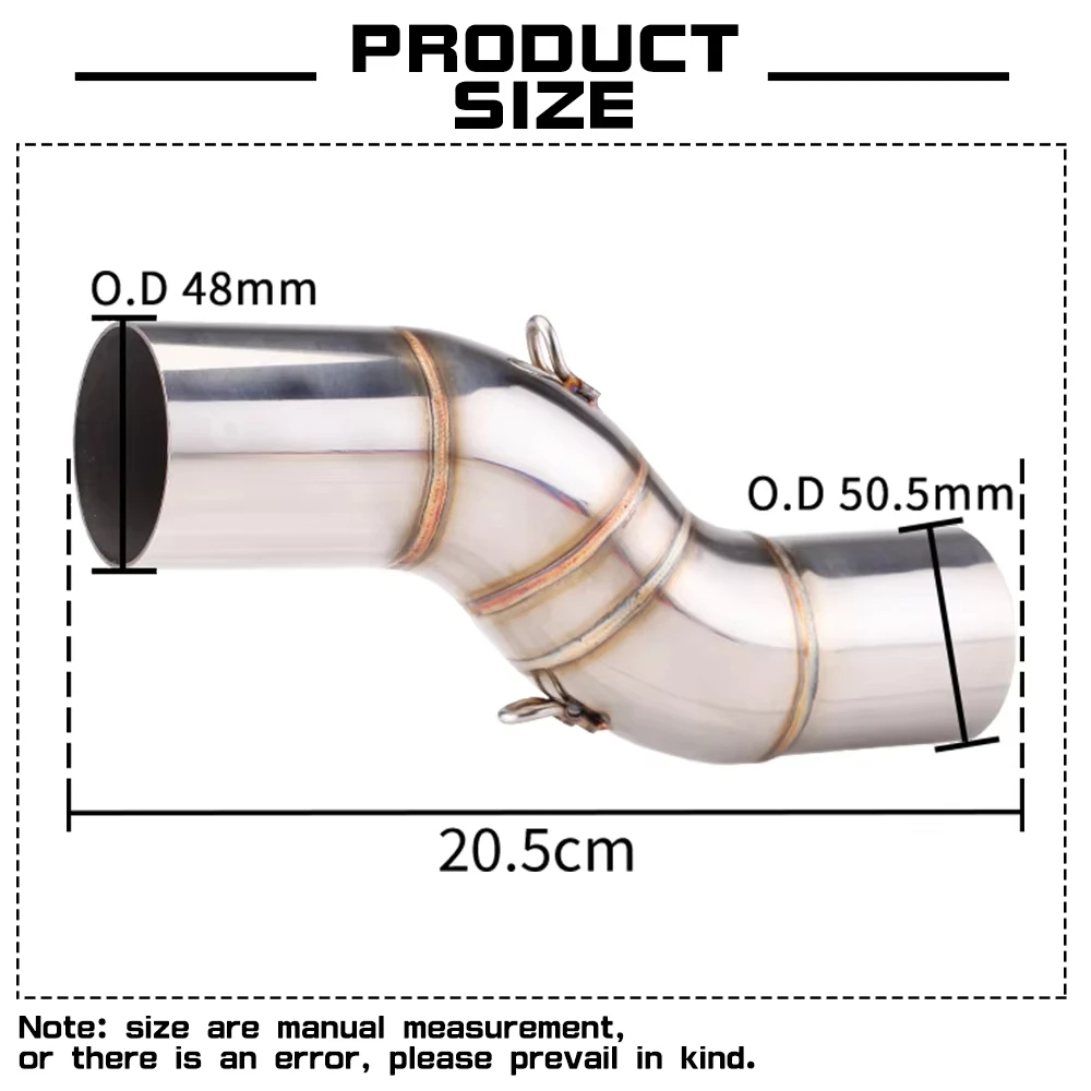 Tubo de enlace escape acero inoxidable Benelli TRK 502X - imagen 2