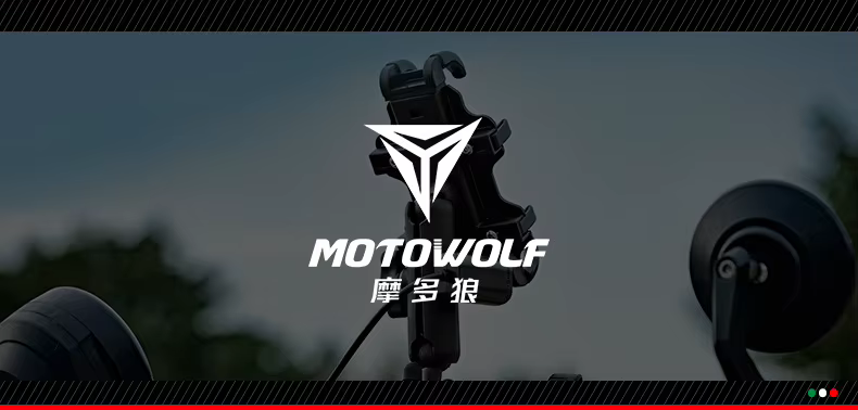 Soporte de teléfono móvil para manillar de motocicleta con carga USB