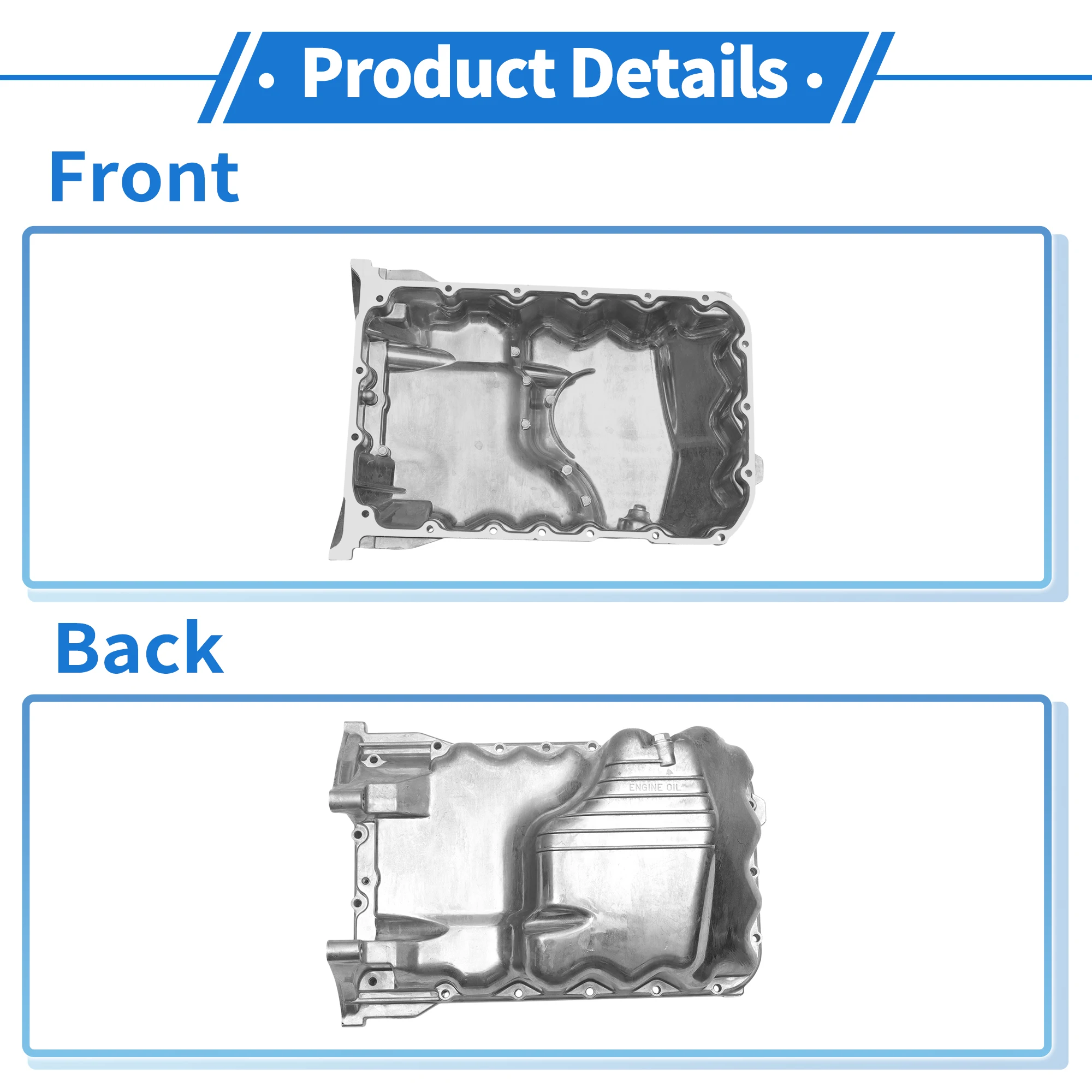 UXCELL 11200P8AA00 cárter de aceite Honda Accord 1998-2002 acero - imagen 3