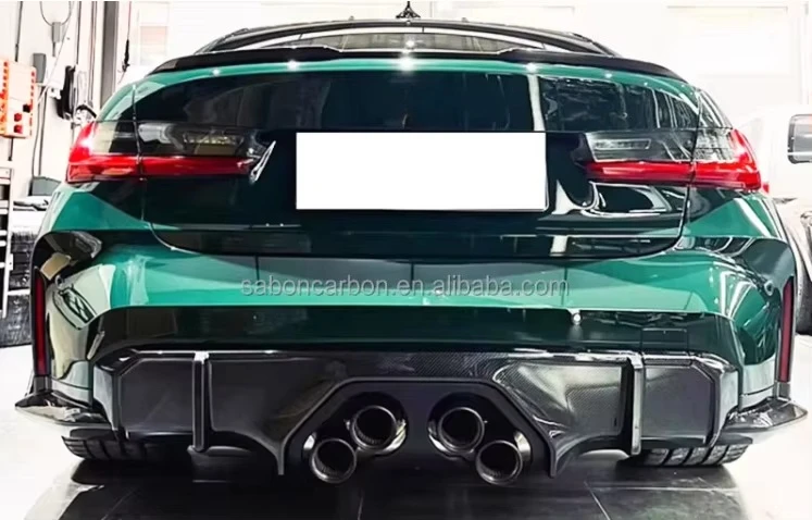 Difusor carbono fibra BMW M3 M4 G80 G82 – Alerón trasero - imagen 2