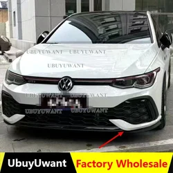 Canard divisor frontal negro brillante – VW Golf MK8 R-Line/GTI 2020+