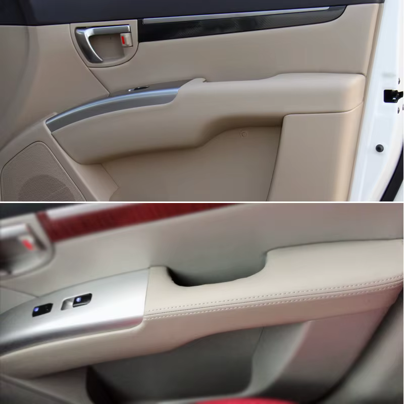 Funda reposabrazos puerta cuero microfibra Hyundai Santa Fe 2006-2012