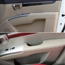Funda reposabrazos puerta cuero microfibra Hyundai Santa Fe 2006-2012