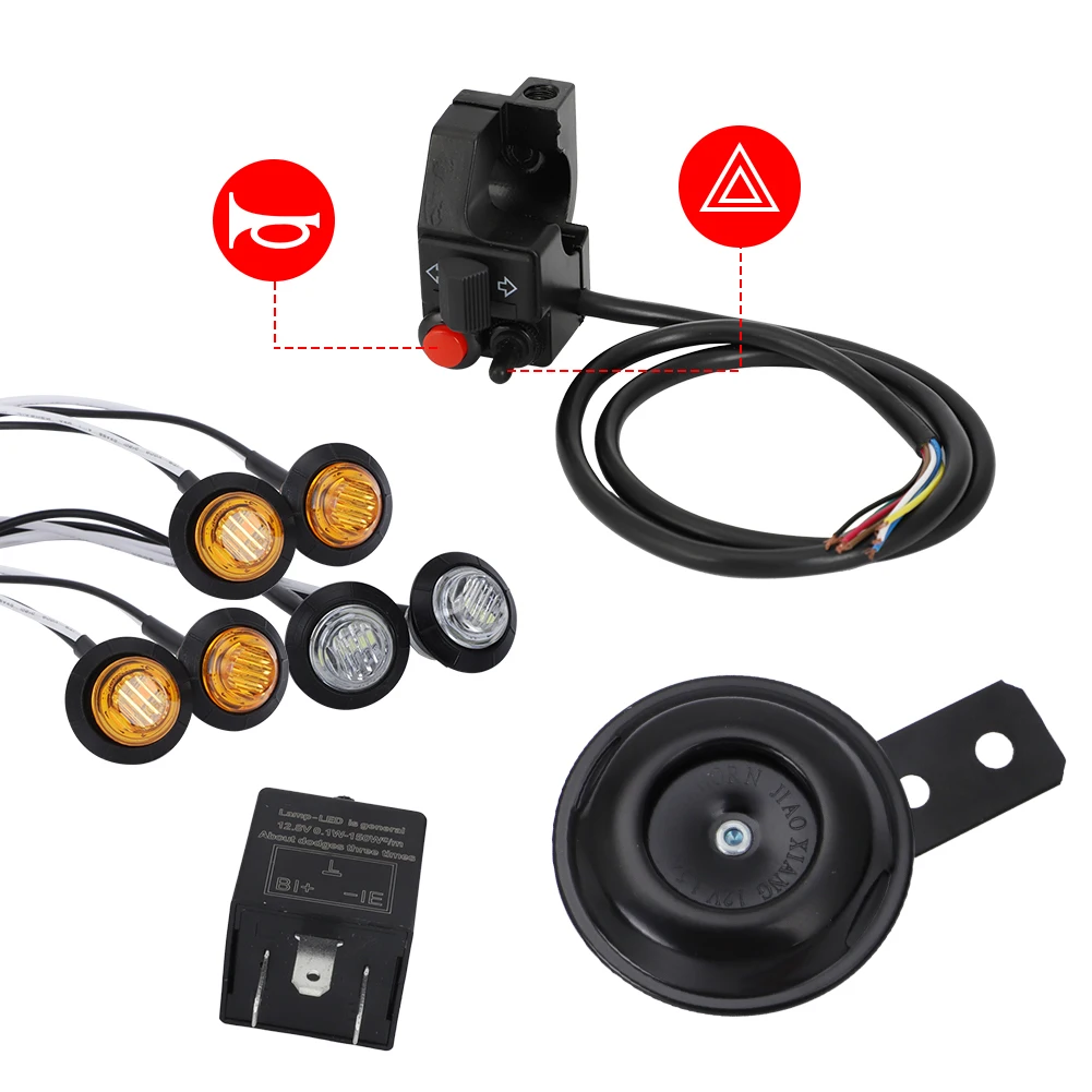 Kit intermitentes LED homologado con bocina – ATV Polaris Can-Am Honda - imagen 3