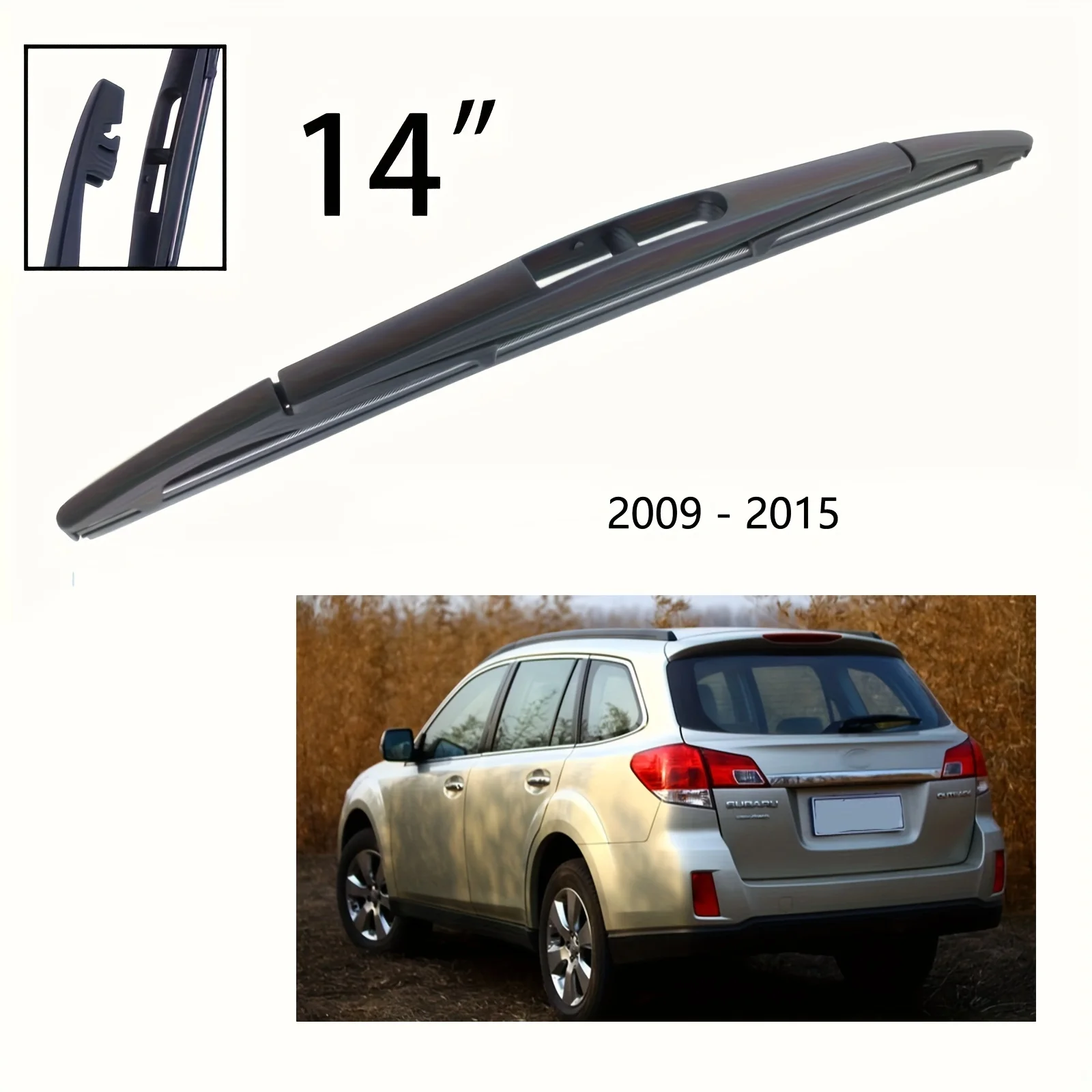 Escobilla limpiaparabrisas trasera 14" para Subaru Outback 2009-2015