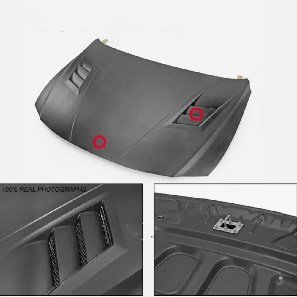 Cubierta de motor fibra carbono estilo modificado para Hyundai Elantra - imagen 5