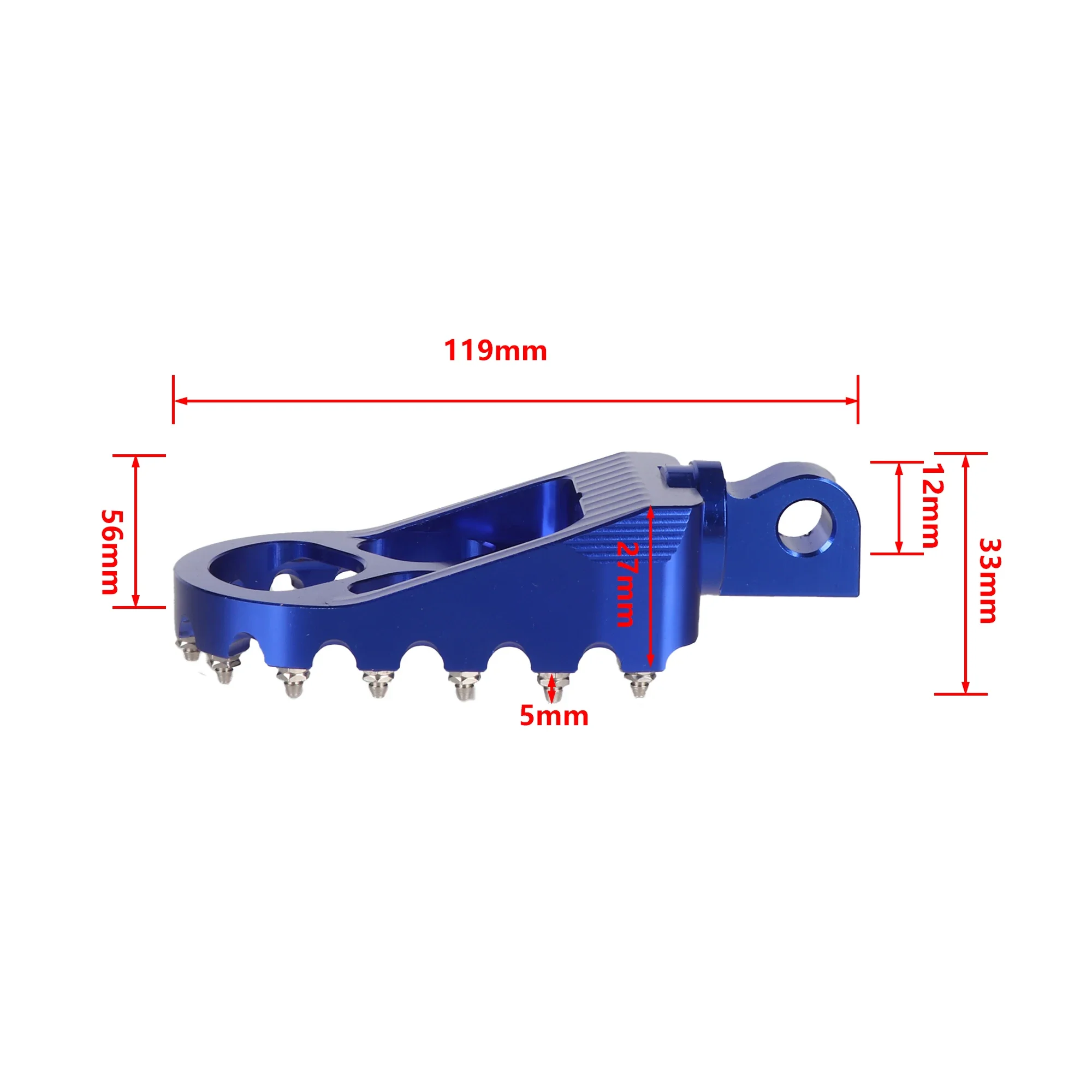 Estriberas MX anchas para Harley Sportster XL 883/1200 y Dyna - imagen 5