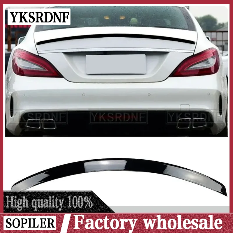 YKSRDNF-alerón trasero para Mercedes CLS Class W218, alerón negro para maletero, estilo AMG 2011, 2012, 2013, 2014, 2015, 2016