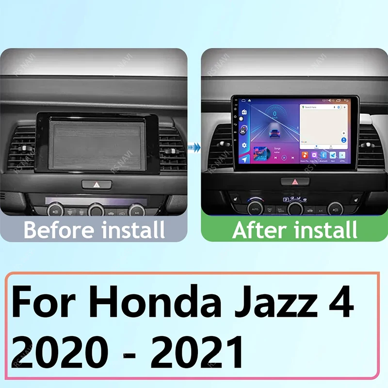 Radio Android 15 RSNAVI instalada en Honda Jazz 4 y Fit 4