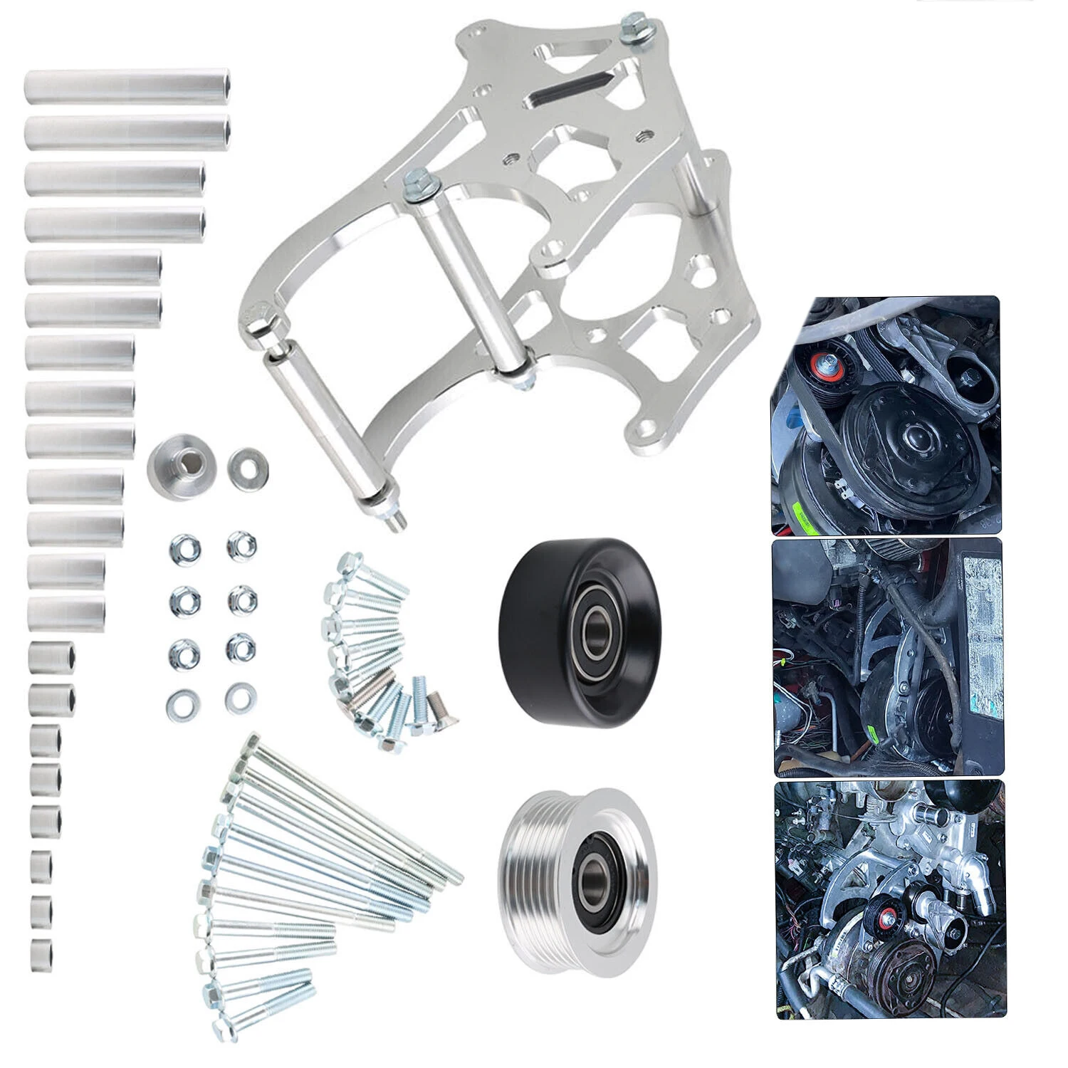 Soporte compresor CA Sanden 508 para motores GM LS - imagen 3