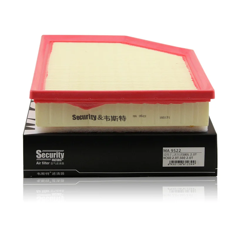 Filtro de aire para VOLVO S80L 2,0 T, modelos S60, V60, S80, XC60, WESTGUARD MA9522, 30748212, 31370161, 31650021, MANN C35177 - imagen 4