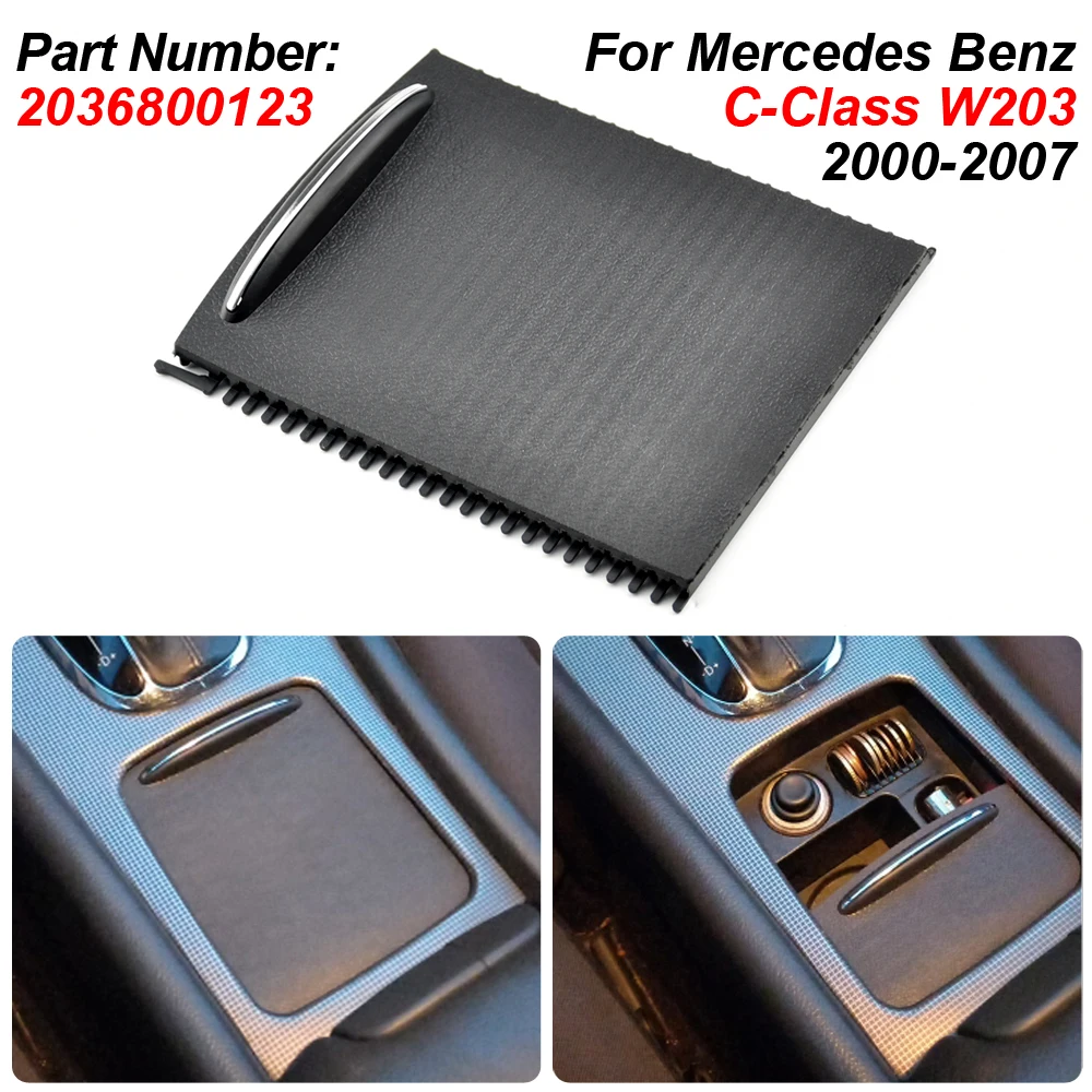 2036800123 Cubierta persiana consola central Mercedes Clase C W203 - imagen 4