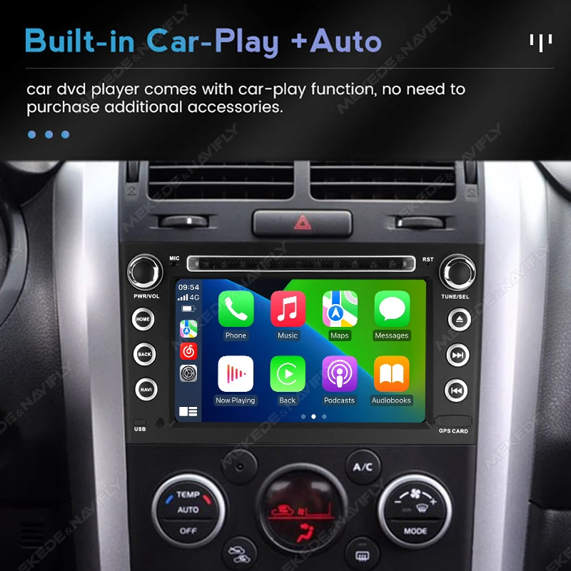 Radio Android 2DIN MEKEDE CarPlay Suzuki Grand Vitara 2005-2015 - imagen 4