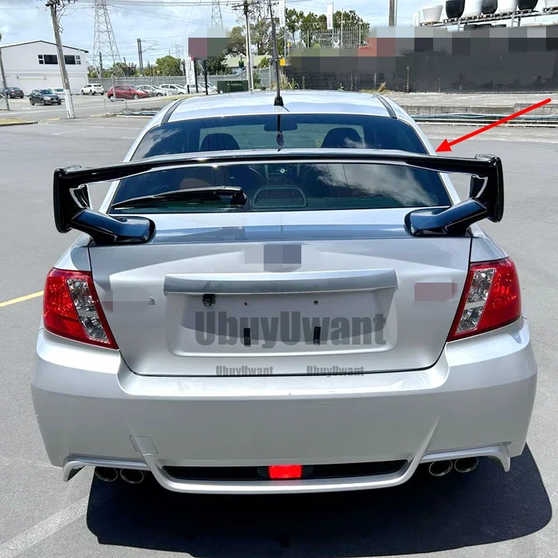 Para 2007-2016 Subaru Impreza WRX STI estilo ABS tapa de maletero trasero alerón de coche accesorios de ala de labio de cola de pato - imagen 2