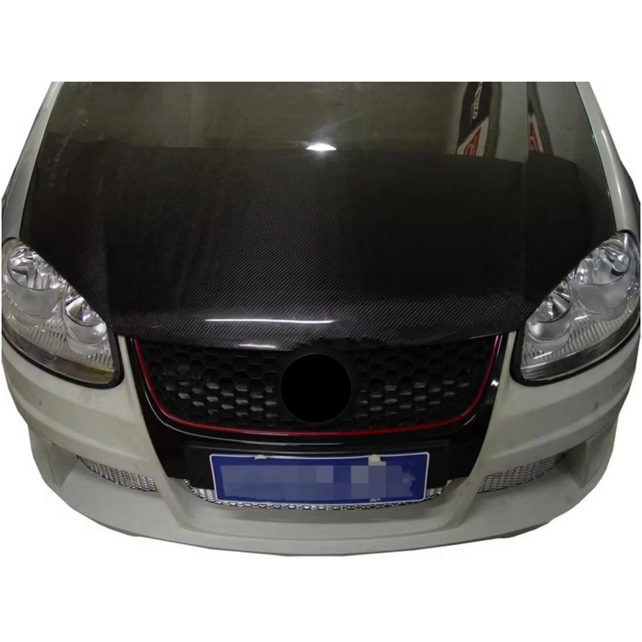 Cubierta de motor de fibra de carbono para VW Sagitar Jetta - imagen 4