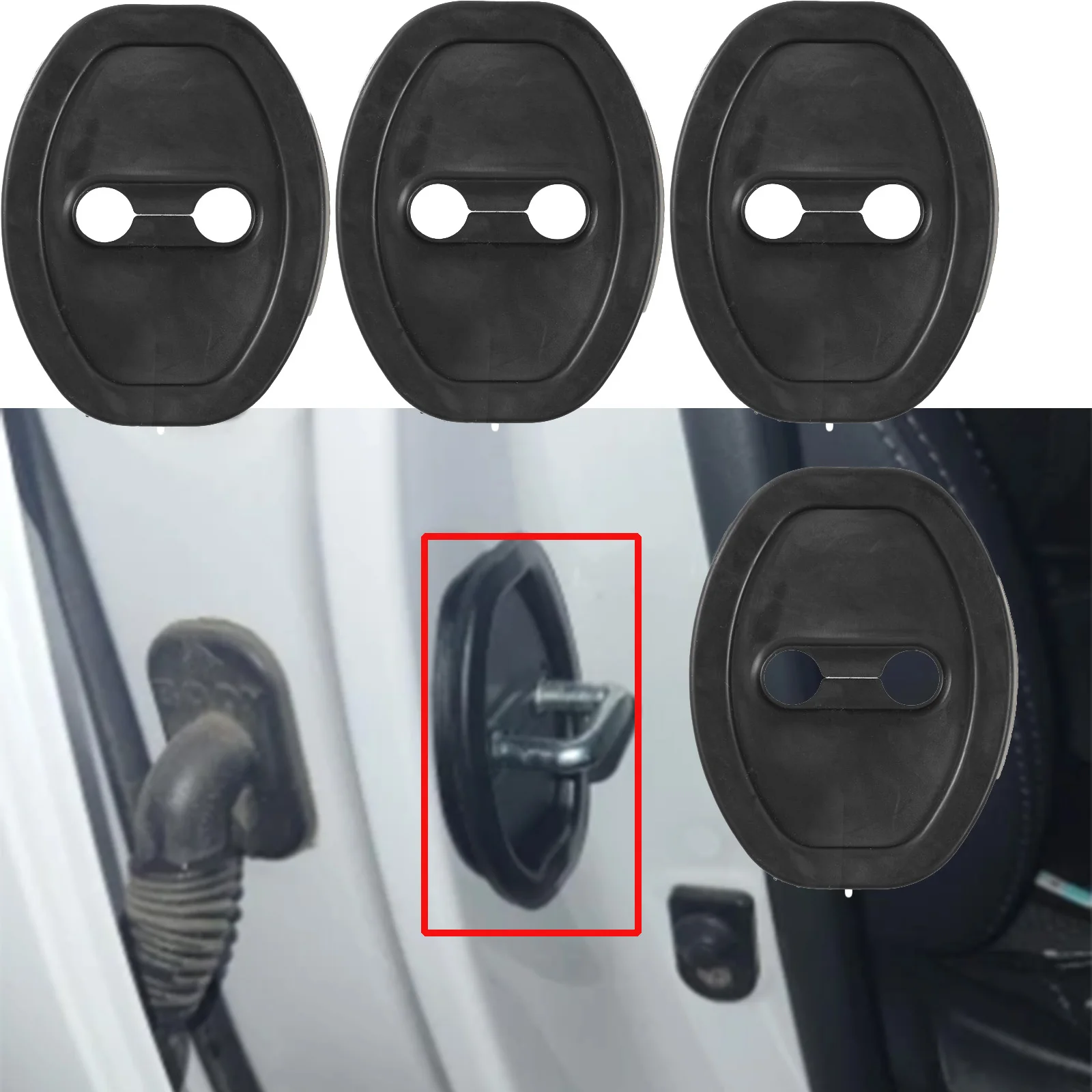 Amortiguación universal para puerta de coche - Cojín de silicona