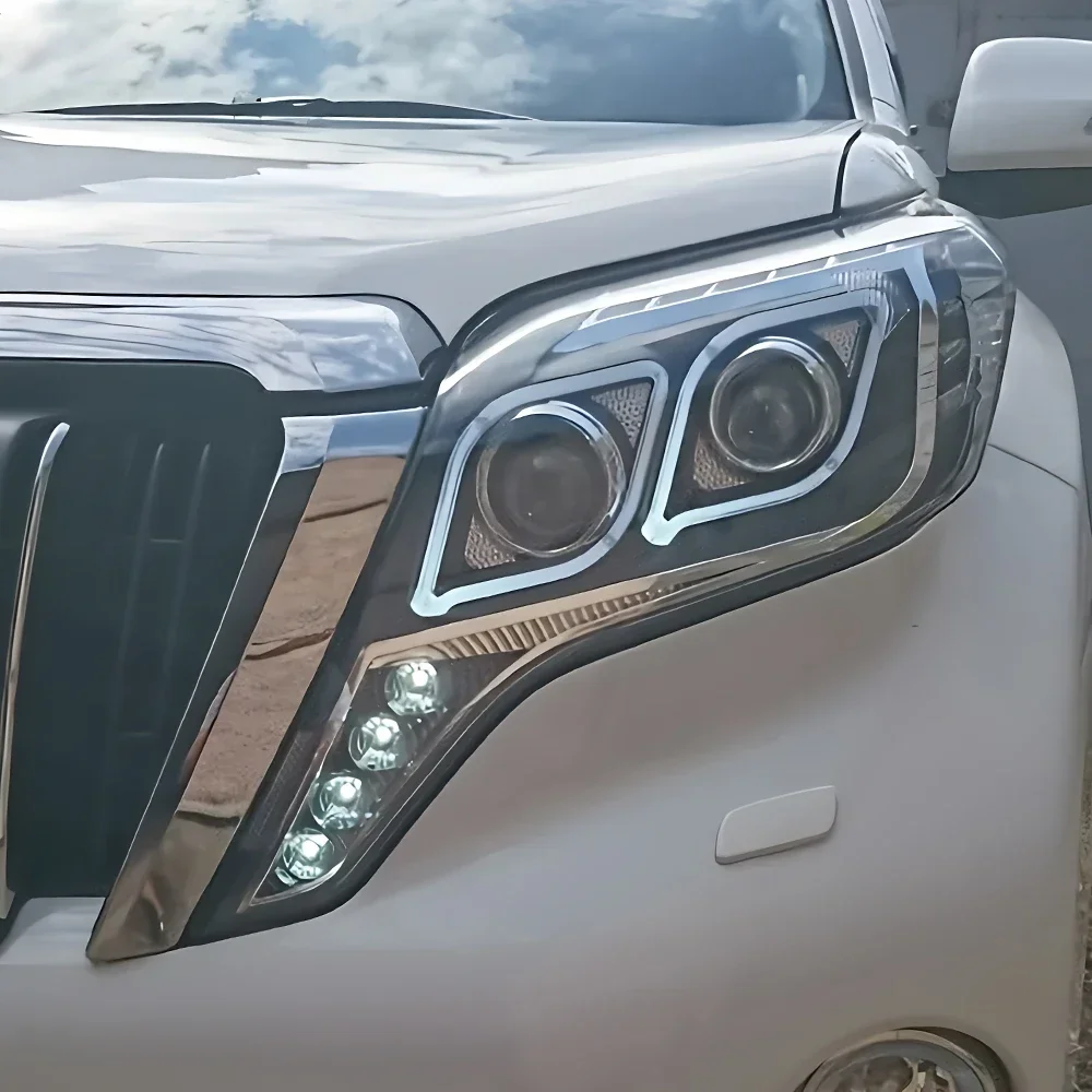 Faros LED delanteros con Angel Eyes y proyector para Toyota Prado 2014-2017 - imagen 3