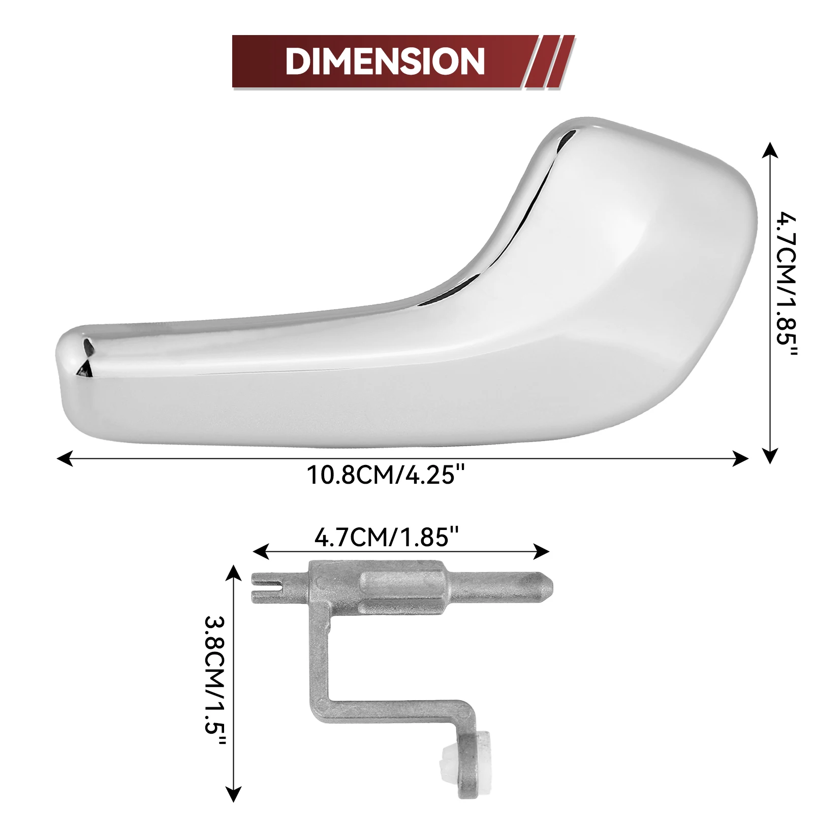 Maneta interior de puerta izquierda/derecha para Opel Corsa D (2006-2014) - imagen 3