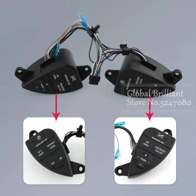 Nuevo interruptor de Control de crucero Control de crucero de repuesto estándar para International ProStar 2007-2016 2611199C91 901-5101 - imagen 5