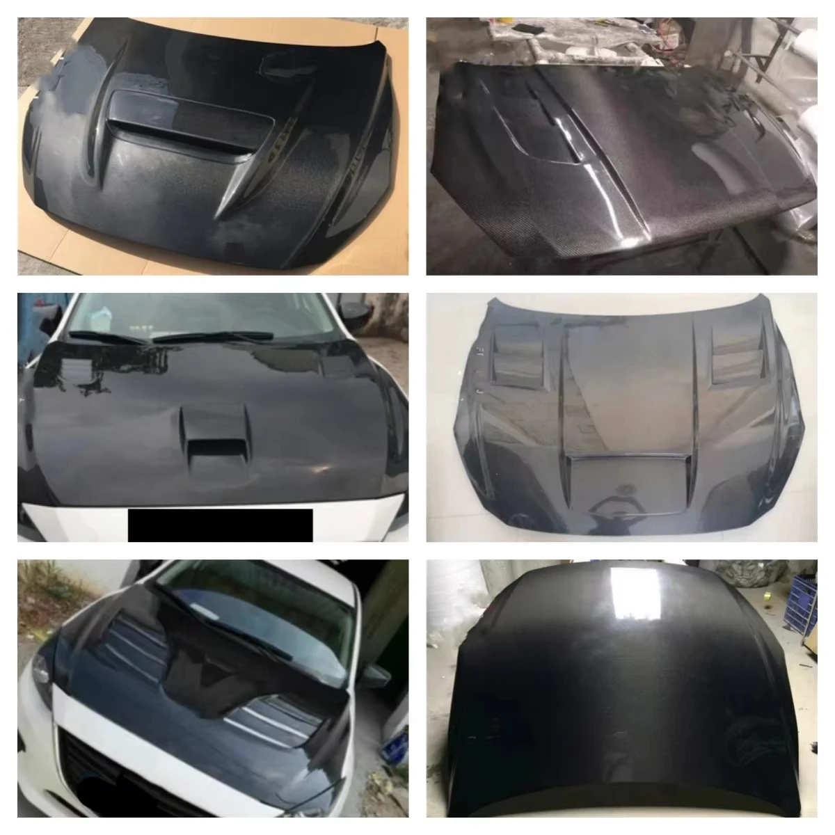 Kit carrocería fibra de carbono – capó motor ligero Mazda3 Axela