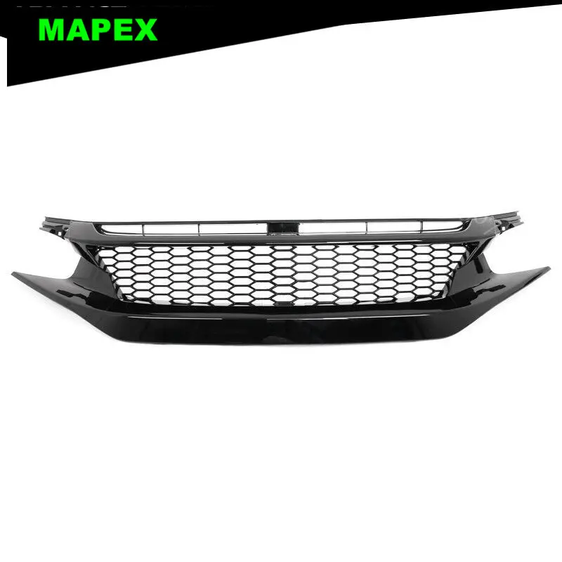 Parrilla superior parachoques Honda Civic 2019-2021, panal ABS - imagen 5