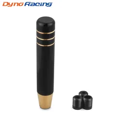 Pomo de cambio universal en aluminio negro y dorado para tuning