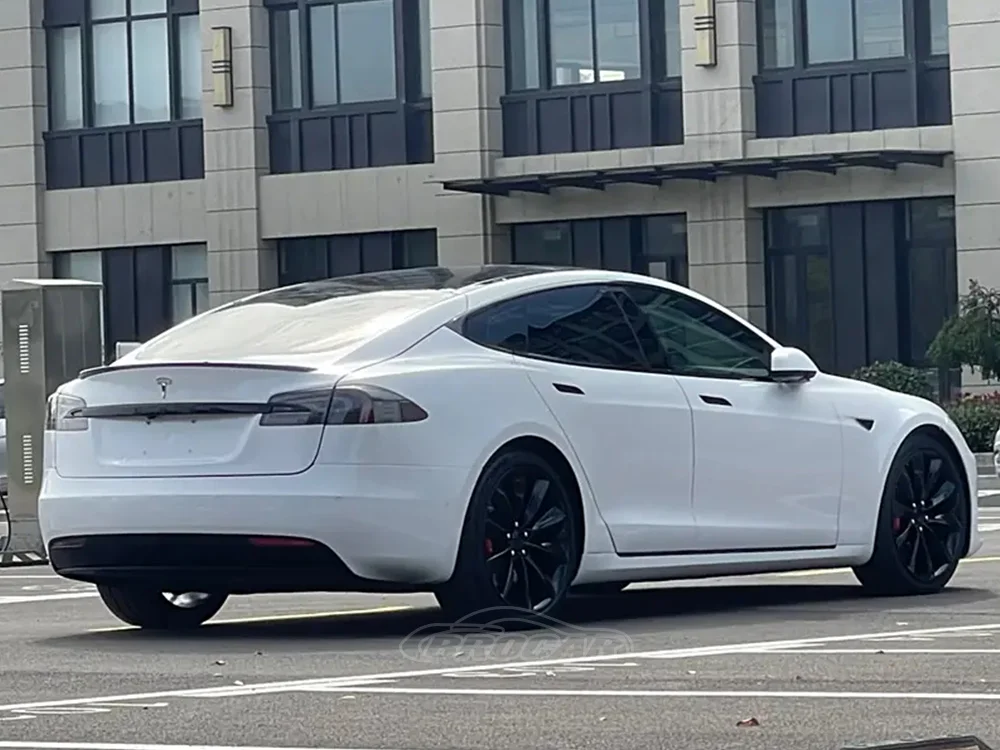 Alerón de maletero ABS negro brillante para Tesla Model S (2015-2023)