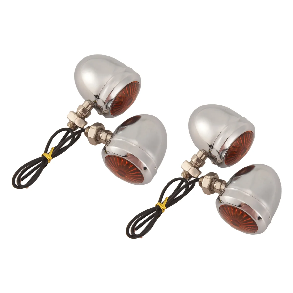 Bombilla LED intermitente cromada para moto – espejo direccional homologada - imagen 3