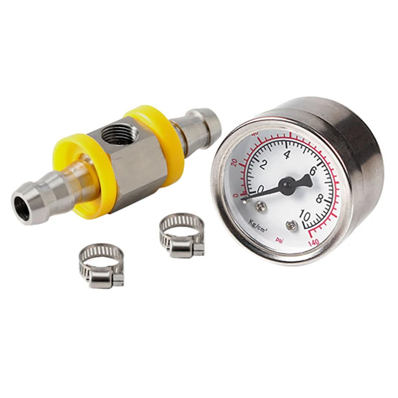 Medidor presión combustible con adaptador en T y sensor