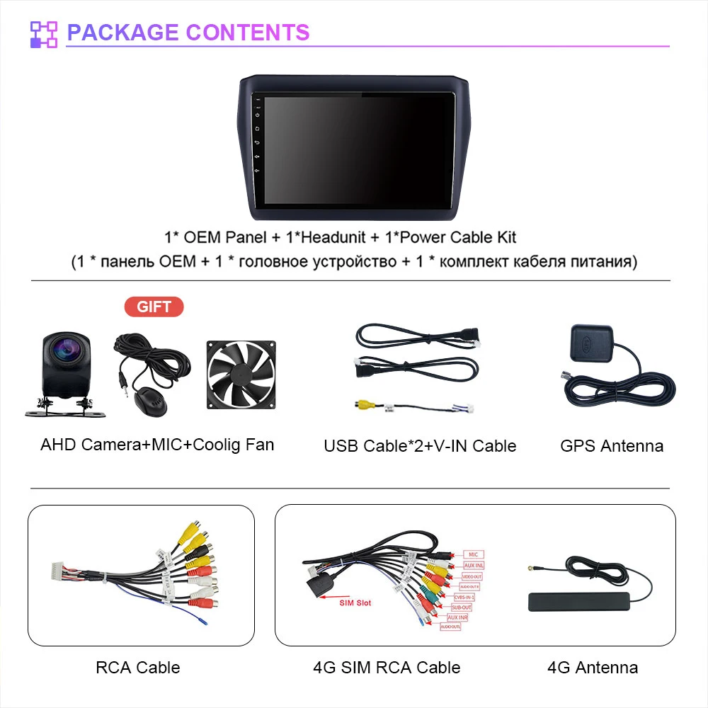Pantalla multimedia con Apple CarPlay para Suzuki Swift 2016-2020 - imagen 2