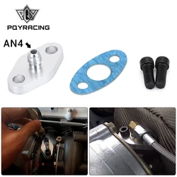 PQY Kit adaptador entrada aceite turbo 4AN para turbos T3/T4/T04