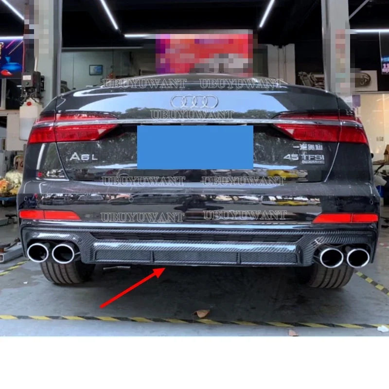 Difusor trasero ABS estilo S6 para Audi A6 C8 2019-2024 - imagen 4