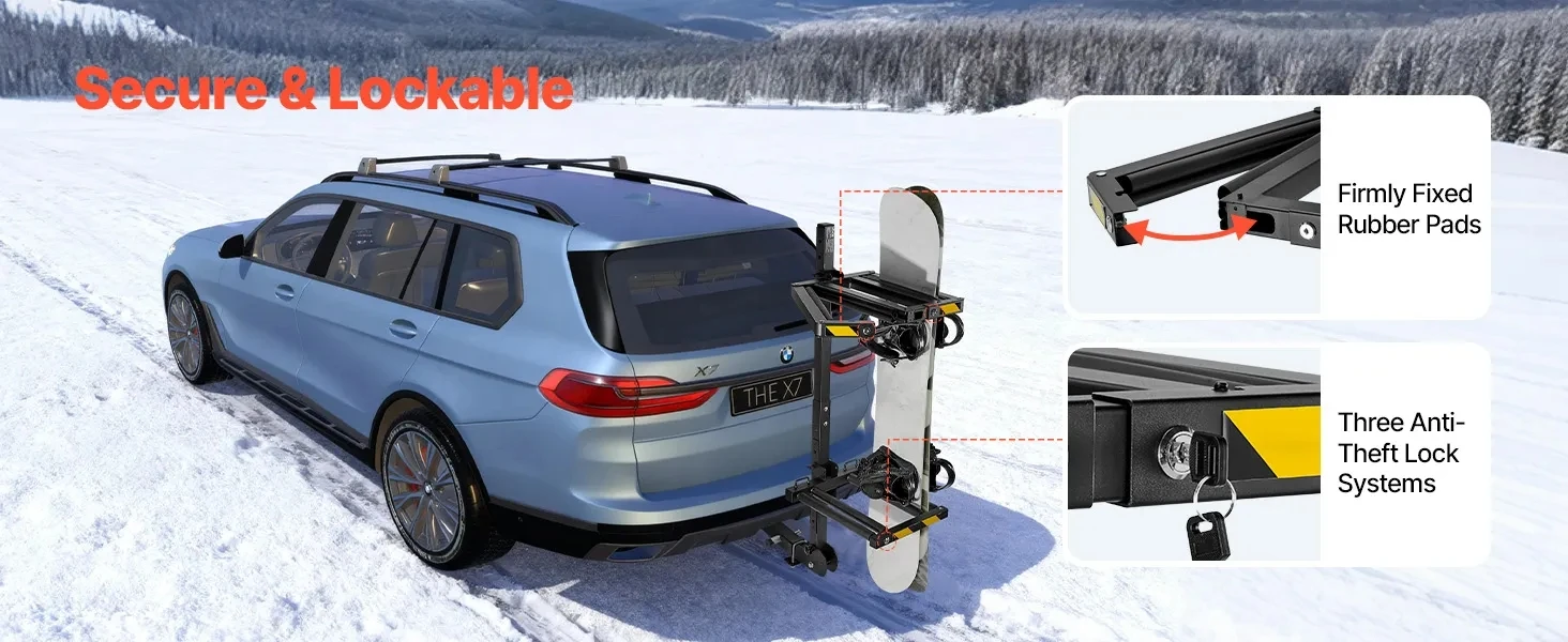 Sistema de sujeción con almohadillas de goma para esquís y snowboard
