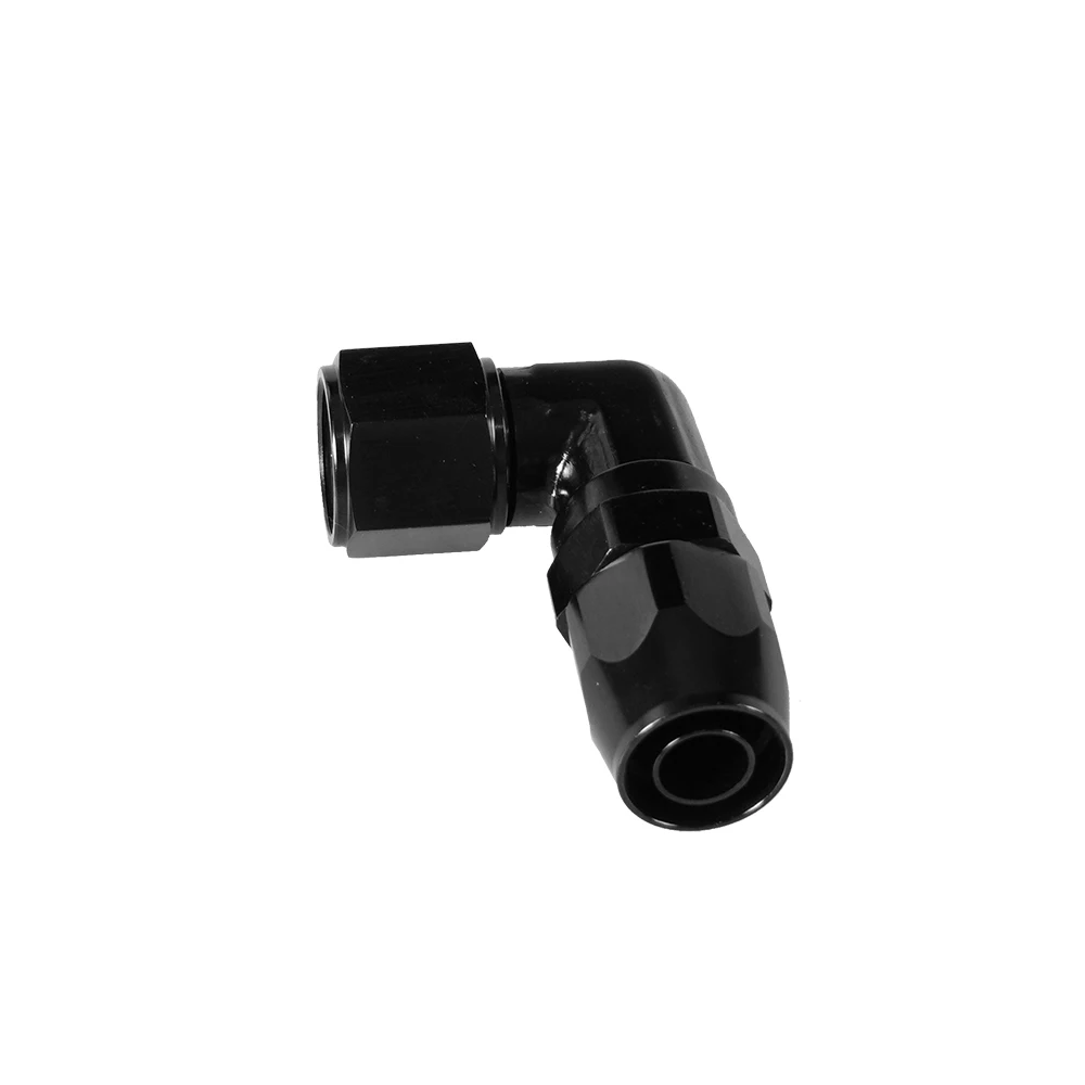 Conector AN10 NPT 90° de aluminio para línea de combustible - imagen 3