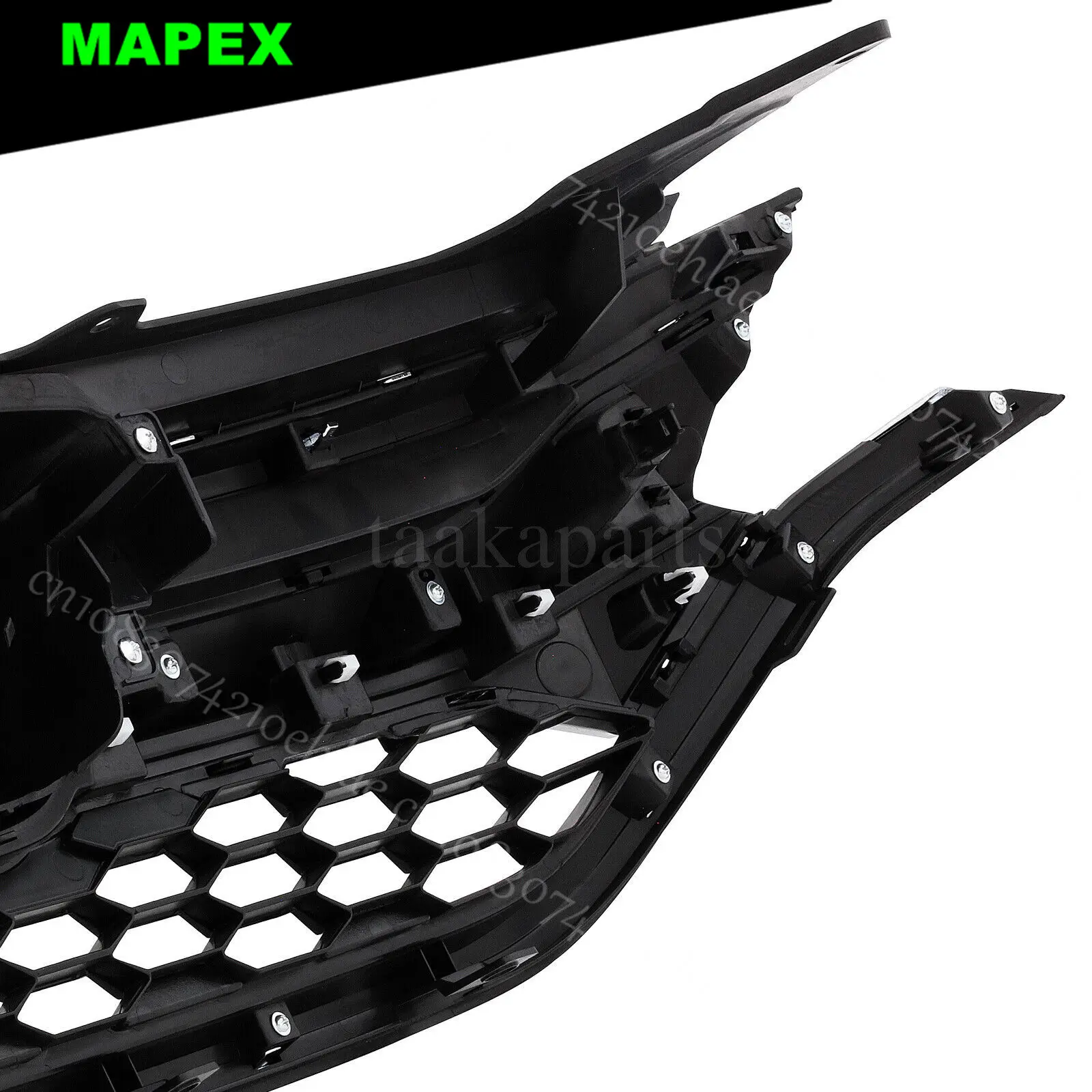 Parrilla delantera cromada de panal para Honda CR-V