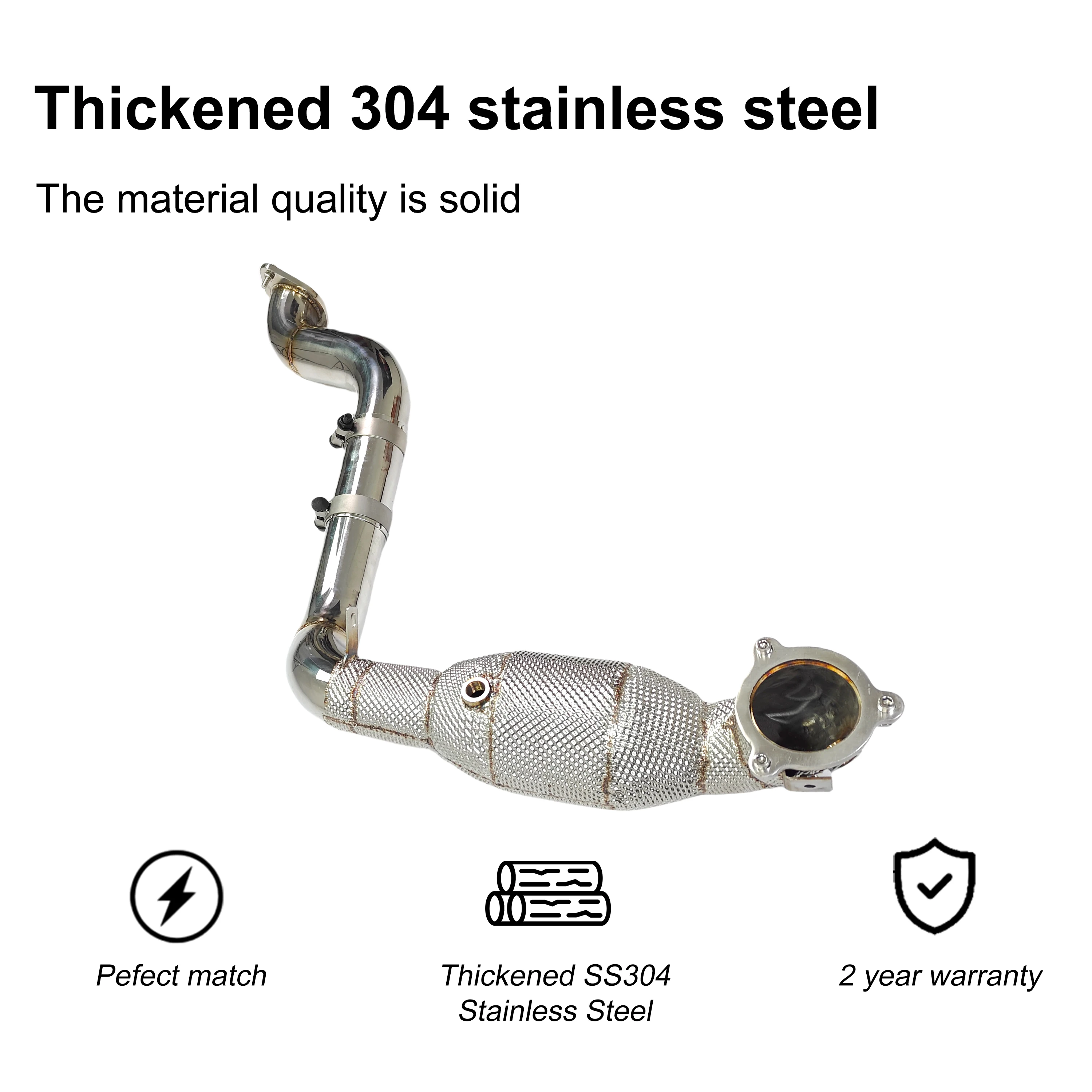 ACE Downpipe Free Flow para Mercedes-Benz A35/CLA35/GLB35 2.0T SUS304 - imagen 3