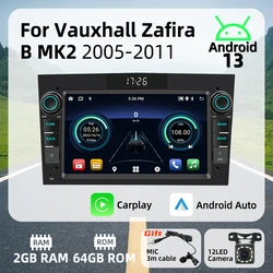 Radio 2 DIN Android Auto y Apple CarPlay para Vauxhall Zafira B MK2