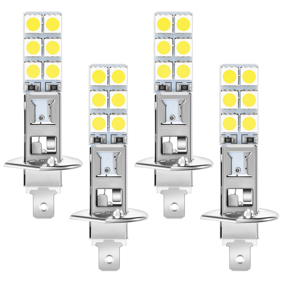 Kit bombillas LED H1 6000K para antinieblas, luz blanca intensa